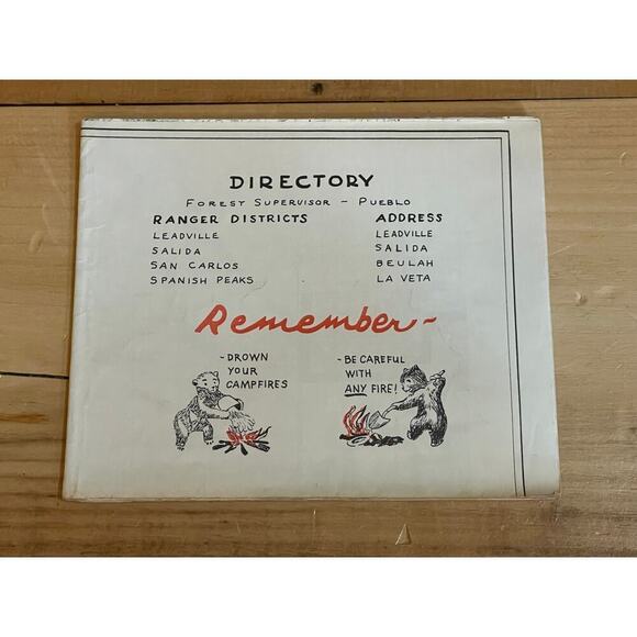 San Isabel National Forest Rocky Mountain Region Dept Of Agriculture MAP Vintage - Picture 2 of 4